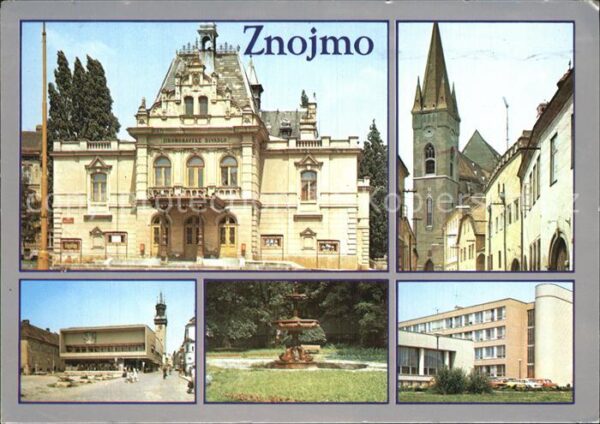 Znojmo Stadtansichten Kirche Schloss Park Brun