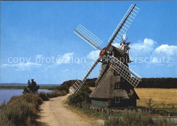 Schleswig Holstein Windmühle am Geltinger Noor