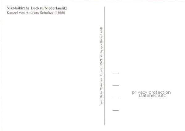 Luckau Niederlausitz Nikolaikirche Kanzel – Bild 2