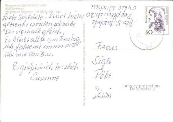 Zimmerau Rhoen-Grabfeld Berggasthof Zum Bayernturm – Bild 2