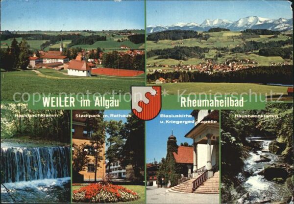 Weiler-Simmerberg Blasiuskirche Hausbachklamm Stadtpark