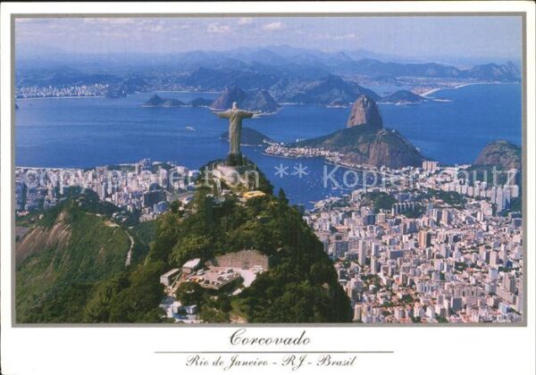 Rio de Janeiro Corcovado Rock Sugar Loaf Fliegeraufnah