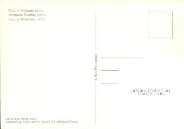 Lamu Kenia Riada Moschee – Bild 2