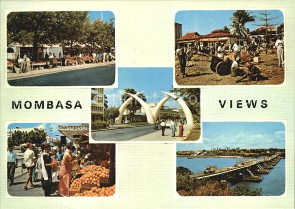 Mombasa Markt Brücke Hauptstrasse