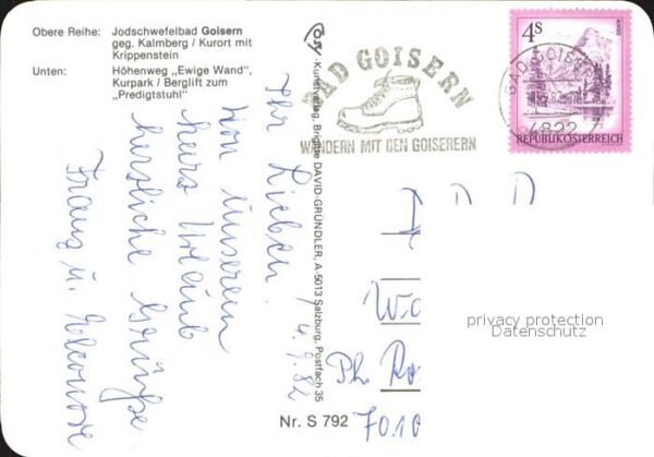 Bad Goisern Salzkammergut Jodschwefelbad Krippenstein Ewige Wand – Bild 2