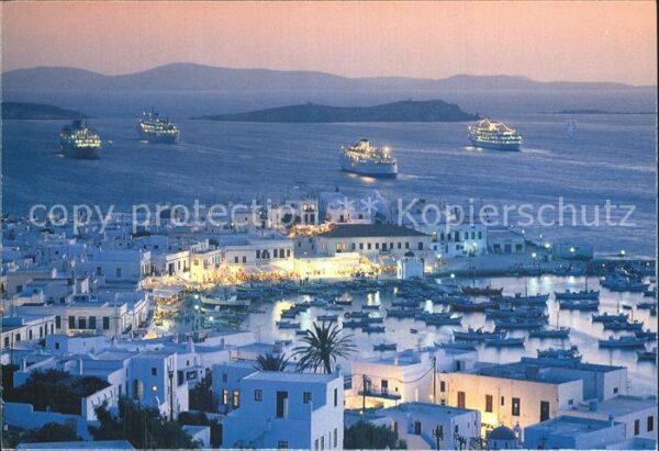 Mykonos Kykladeninsel Aegaeis Panorama