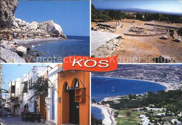 Kos Cos Bucht Altstadt Panorama Tempel