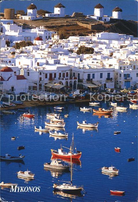 Mykonos Kykladeninsel Aegaeis Hafen