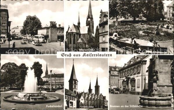 Kaiserslautern Fruchthallstrasse Brunnen Stiftskirche