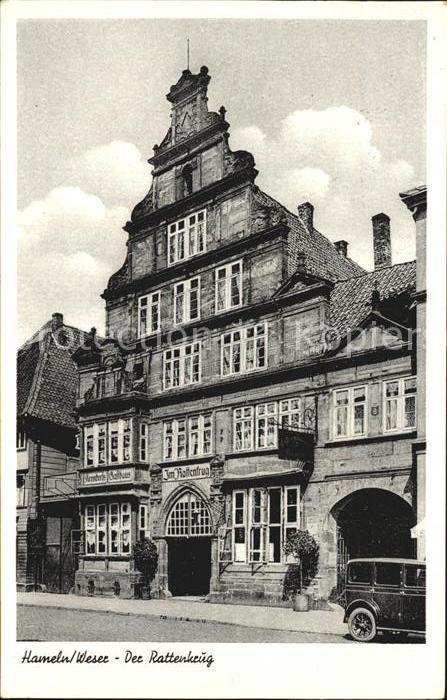 Hameln Weser Der Rattenkrug alte Haus