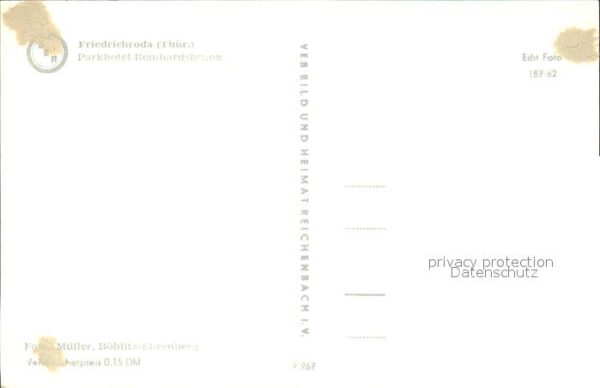 Friedrichsroda Parkhotel Rheinhardsbrunn – Bild 2
