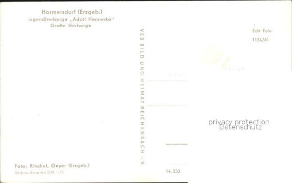 Hormersdorf Erzgebirge Jugendherberge Adolf Hennecke im Winter – Bild 2