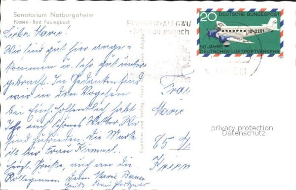 Fuessen Allgaeu Bad-Faulenbach Sanatorium Notburgaheim – Bild 2