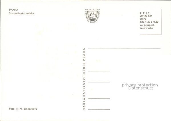 Praha Prahy Prague Staromestska Radnice – Bild 2