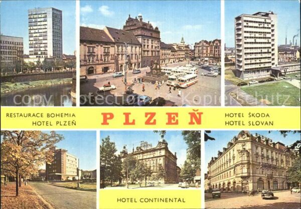 Plzen Pilsen Hotels Skoda Slovan Continental Plzen