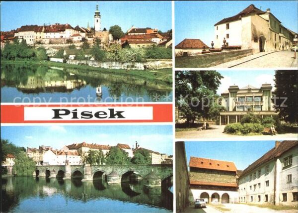 Pisek CZ Dum U Kouli Steinbrücke