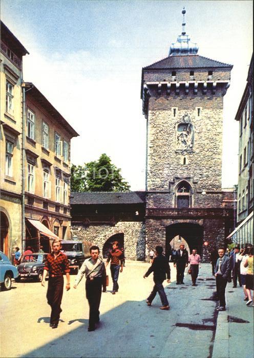 Krakow Krakau Brama Florianska Turm