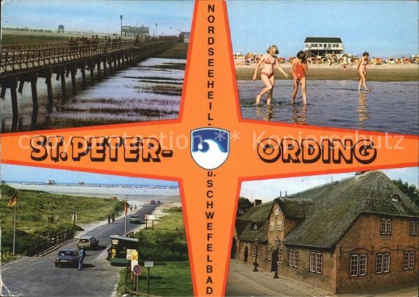 St Peter-Ording Seebrücke Strand Reetdachhaus