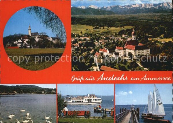 Andechs Fliegeraufnahme Kloster Ammersee