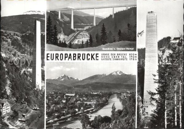 Innsbruck Europabrücke Fliegeraufnahme