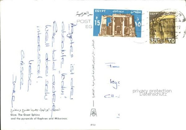 Kamel  Camel Chameau Giza Great Sphinx Pyramids of Kephren a – Bild 2