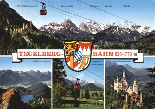 Seilbahn Tegelberg Schwangau Füssen Schloss Neus