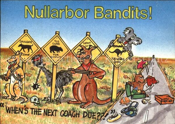 Tiere Känguru Koala Strauss Nullarbor Bandits