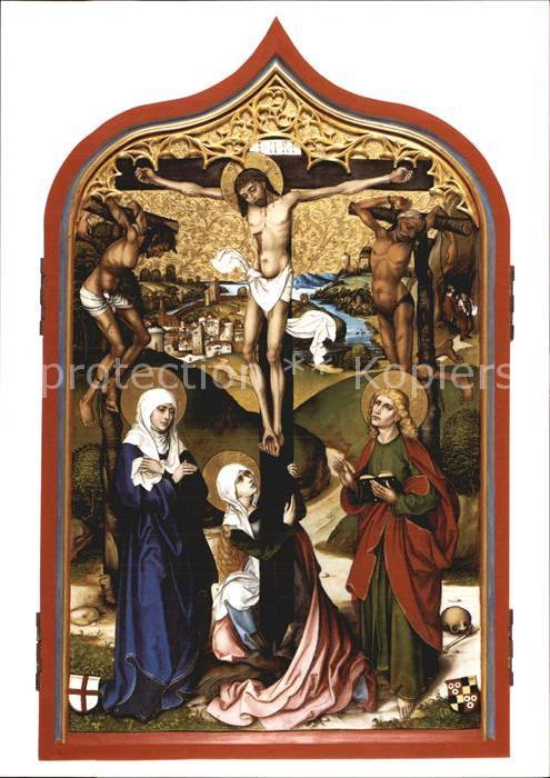 Religion Kreuzigung Christi Mitteltafel Hohenlan