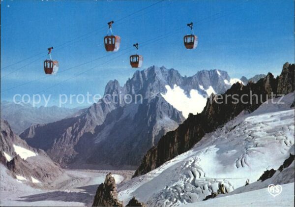 Seilbahn Vallee Blanche Aiguille du Midi Chamoni