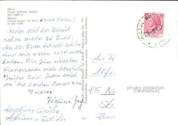 Seilbahn Ifinger Naiftal Meran – Bild 2