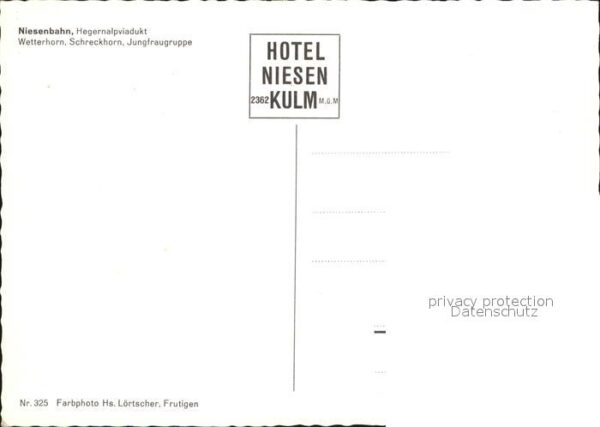 Zahnradbahn Niesenbahn Hegernalpviadukt Wetterhorn – Bild 2