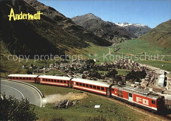 Eisenbahn Furka-Oberalp-Bahn Andermatt