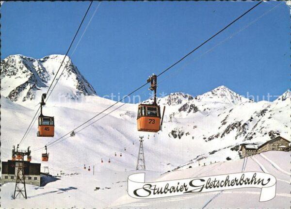 Seilbahn Stubaier Gletscherbahn Mittelstation Fe