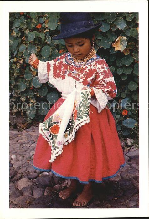 Typen Ecuador Sud America Zuleta Nina bordand