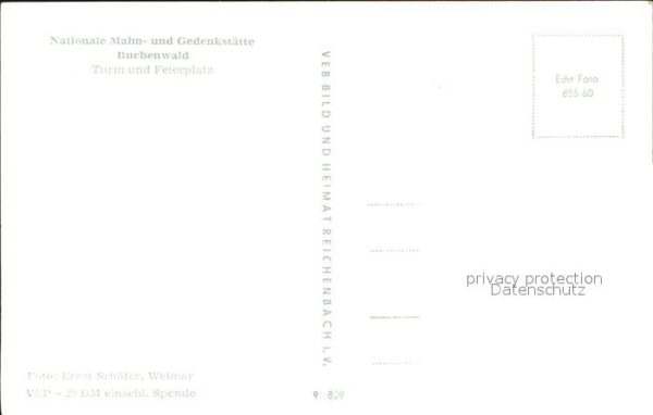Buchenwald Weimar Nationale Gedenkstätte Turm und Feierpl – Bild 2