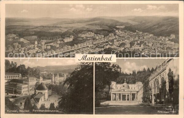 Marienbad Tschechien Boehmen Panorama Kursaal Neubad Ferdinandsbrunn