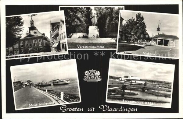 Vlaardingen Stadhuis Verzetsmonument Visbank Maas B