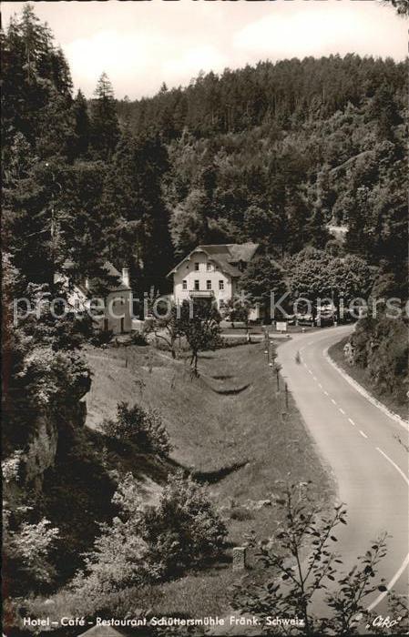 Pottenstein Oberfranken Hotel Cafe Restaurant Schüttersmühle