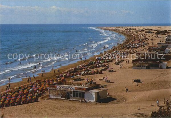 Gran Canaria Vista parcial de la playa del Ingles