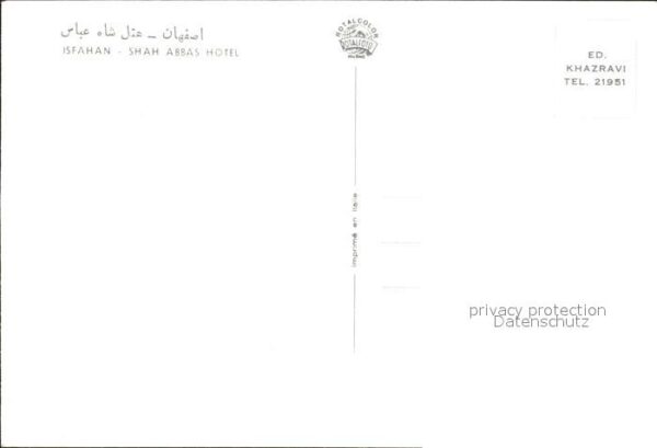 Isfahan Esfahan Iran Shah Abbas Hotel – Bild 2