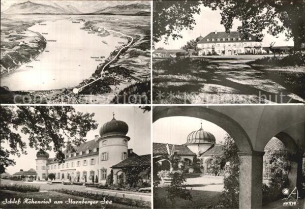 Hoehenried Starnberger See Panorama Schloss Höhenried