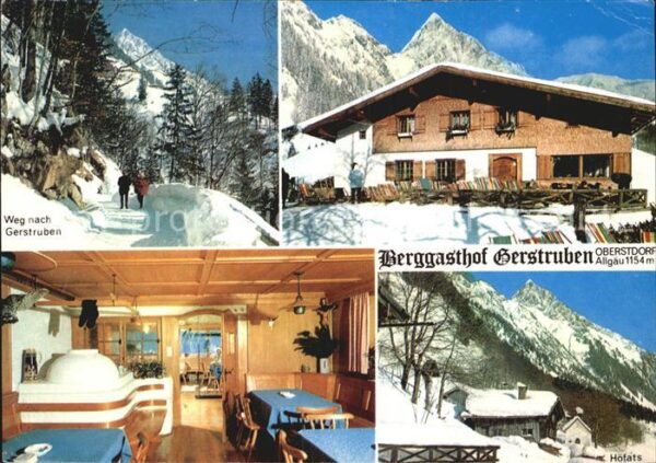 Oberstdorf Berggasthof Gerstruben Gaststube Höfats