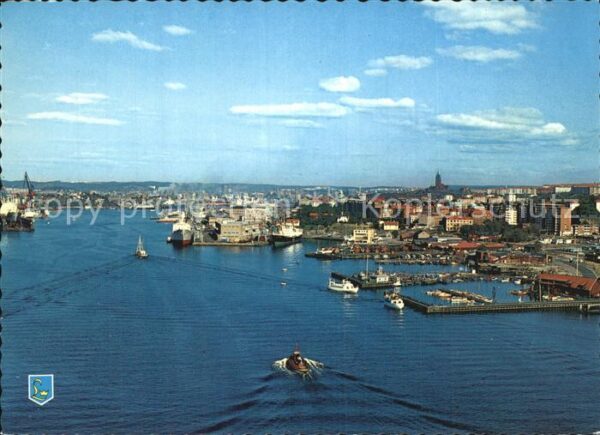 Goeteborg Hamnen Utsikt fran Älvsborgsbron