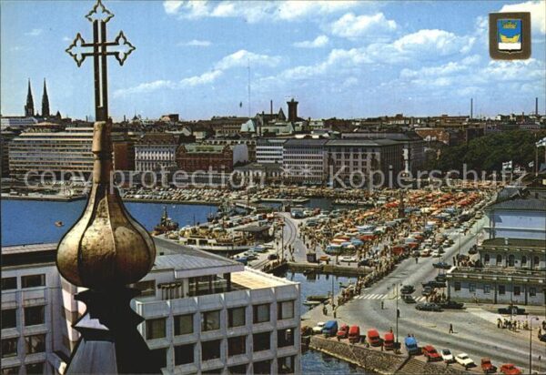 Helsinki Blick vom Uspenski zum Marktplatz