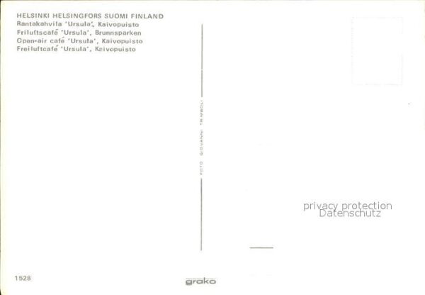 Helsinki Freiluftcafe Ursula Kaivopuisto – Bild 2