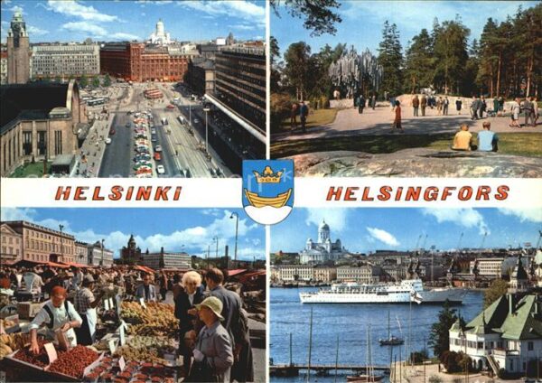 Helsinki Schloss Dom Park Markt Hafen