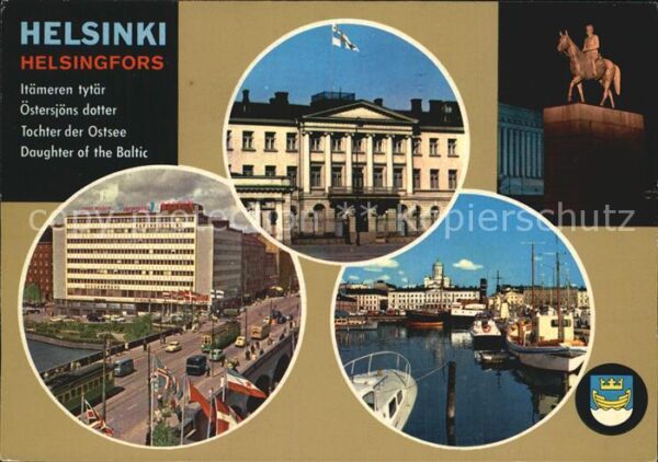 Helsinki Schloss Strassenpartie Hafen