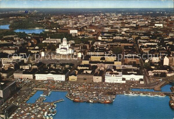 Helsinki Kallio Stadtteil mit Markt Fliegeraufna