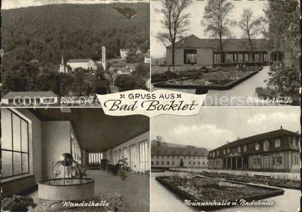 Bad Bocklet Teilansicht Wandelhalle Brunnenhalle Ba