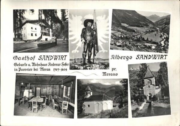 Passeier Gasthof Sandwirt Andreas Hofer Panorama